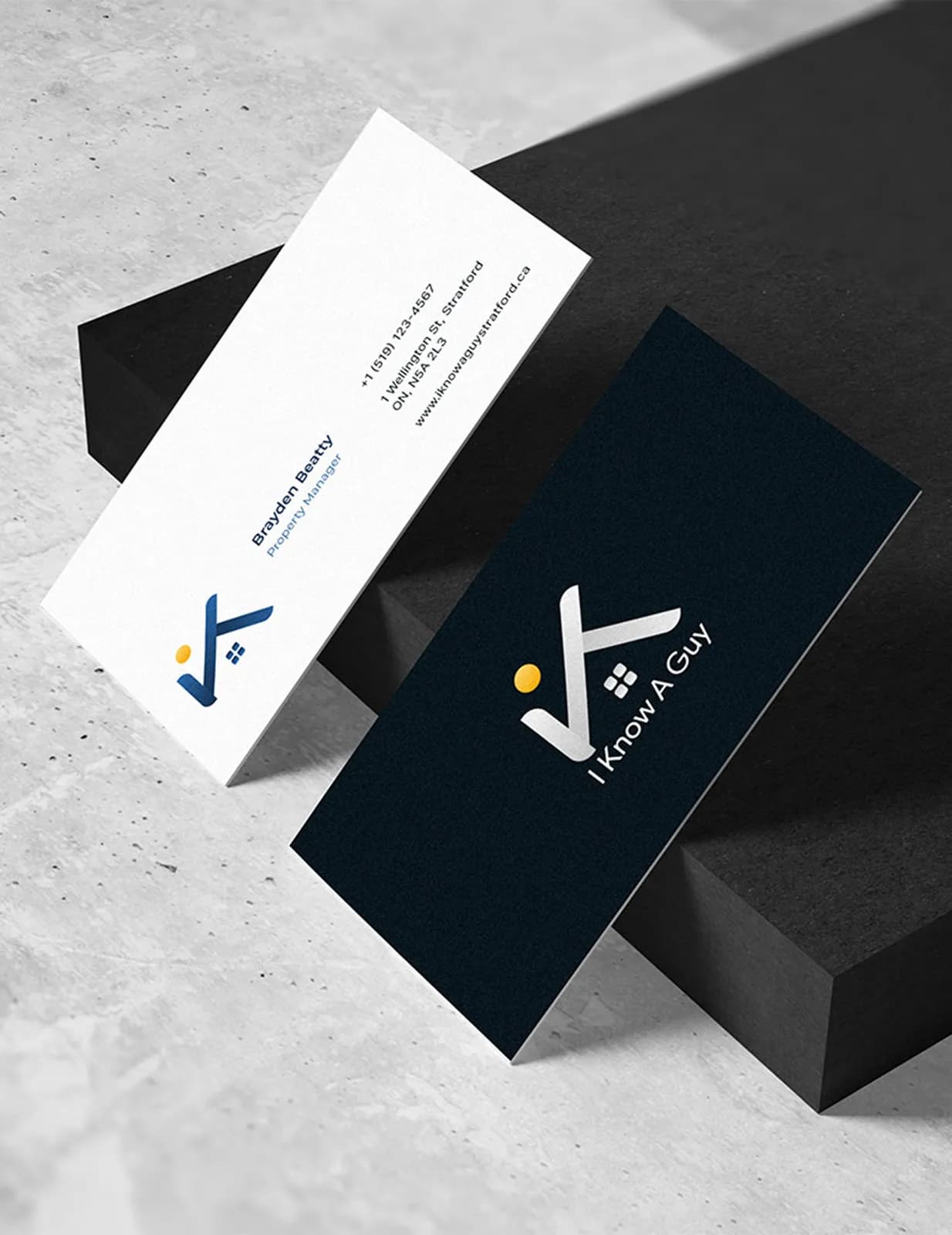 I Know a Guy stationery design